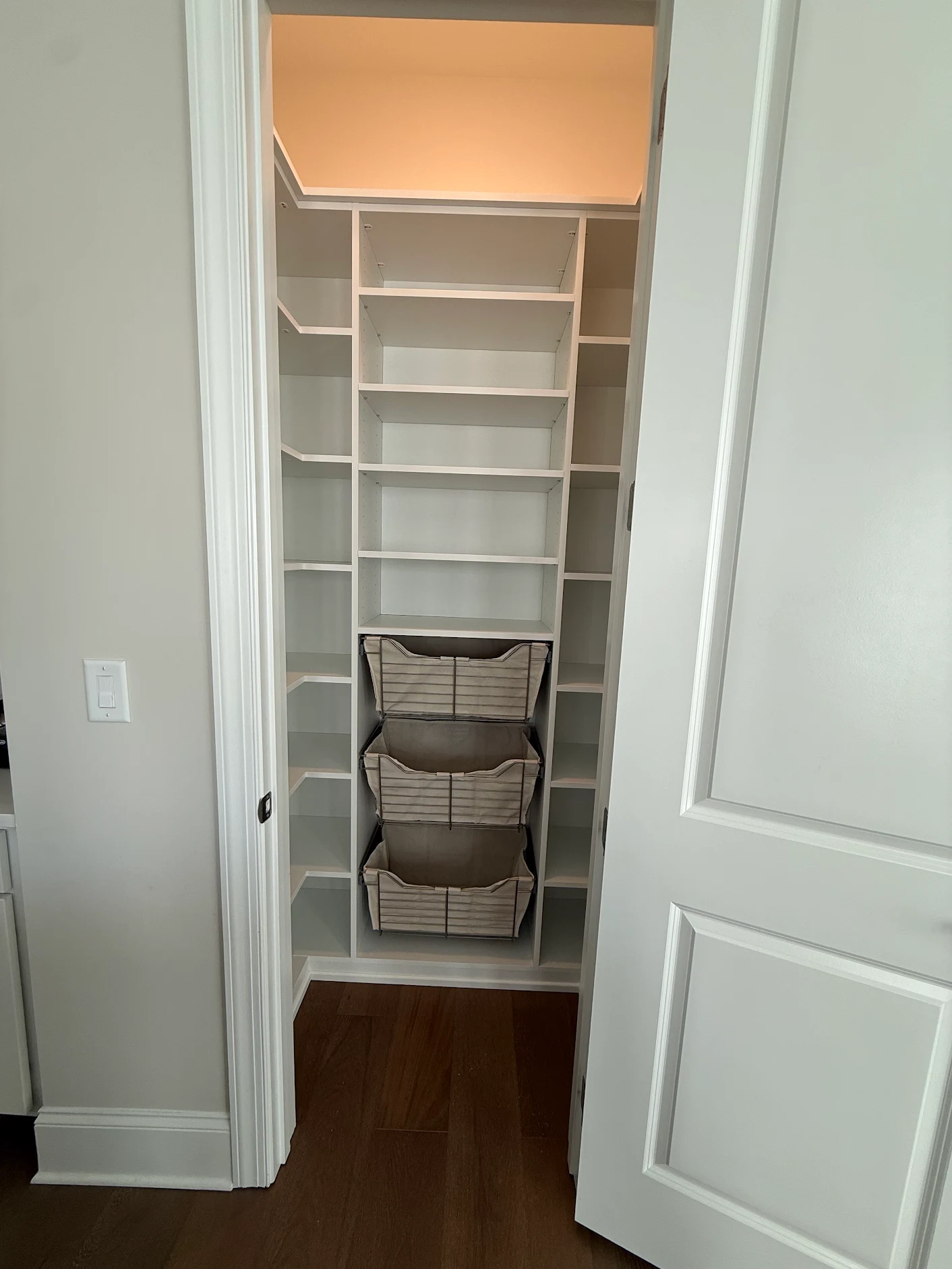 Custom pantry shelving project